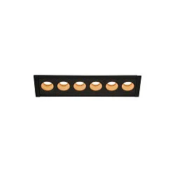 Ceiling recessed luminaire MILANDOS 6, 45°, 3000K, black