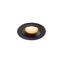 Plafonnier encastré NUMINOS XS IP20/IP44, noir 