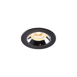 LED Ceiling recessed luminaire NUMINOS® XS, 2700K, 40°, black/chrome