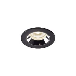 LED Ceiling recessed luminaire NUMINOS® XS, 4000K, 55°, black/chrome