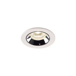 LED Ceiling recessed luminaire NUMINOS® XS, 4000K, 40°, white/chrome