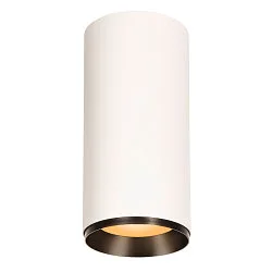 Luminaire de plafond NUMINOS DALI XL contrôlable par DALI IP20, noir, blanche gradable