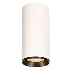 Luminaire de plafond NUMINOS DALI XL contrôlable par DALI IP20, noir, blanche gradable