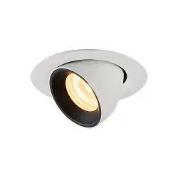 LED Ceiling recessed luminaire NUMINOS® GIMBLE XS, 3000K, 55°, white/black
