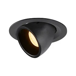 LED Ceiling recessed luminaire NUMINOS® GIMBLE M, 3000K, 40°, black