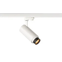 Projecteur triphasé NUMINOS ZOOM M focalisable, pivotant à la cardan IP20, blanche gradable