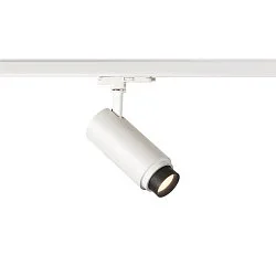 Projecteur triphasé NUMINOS ZOOM M contrôlable par DALI, focalisable, pivotant à la cardan IP20, blanche gradable