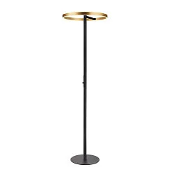 Lampadaire ONE STRAIGHT FL haut bas, laiton, noir  gradable
