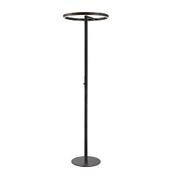 Lampadaire ONE STRAIGHT FL haut bas, noir  gradable