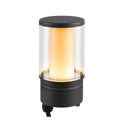 Tête de luminaire M-POL M CLEAR on/off IP65, anthrazit 