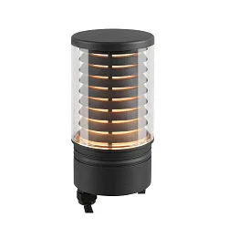 Tête de luminaire M-POL M LOUVER contrôlable par DALI IP65, anthrazit gradable