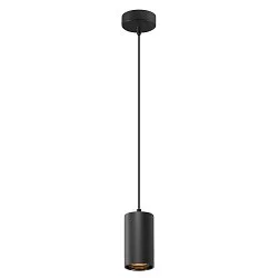 Luminaire à suspension ASTO TUBE à 1 flamme, rond, rigide GU10 IP20, noir gradable