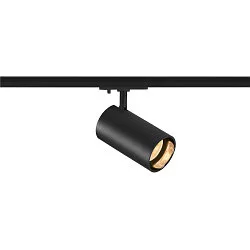 1-Projecteur monophasé ASTO TUBE rond, pivotant à la cardan GU10 IP20, noir gradable