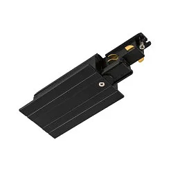 Alimentation triphasé S-TRACK PHASE & DALI version pour montage encastré, contrôlable par DALI, terre droite, noir