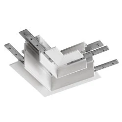 L-connector TRACK 48V mechanical, right, white