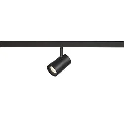 track spot NUMINOS® XS 48V DALI 2 40° swivelling, for VDU workstation, DALI controllable IP20, black matt dimmable