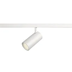 track spot NUMINOS® XS 48V DALI 2 55° swivelling, for VDU workstation, DALI controllable IP20, white matt dimmable