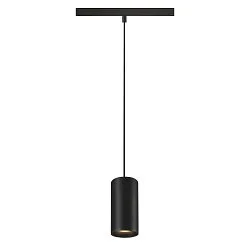 Luminaire à suspension NUMINOS® S TRACK 48V contrôlable par DALI IP20, noir gradable