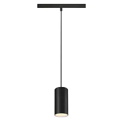 Luminaire à suspension NUMINOS® S TRACK 48V contrôlable par DALI IP20, noir, blanche gradable