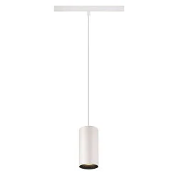 Luminaire à suspension NUMINOS® S TRACK 48V contrôlable par DALI IP20, noir, blanche gradable