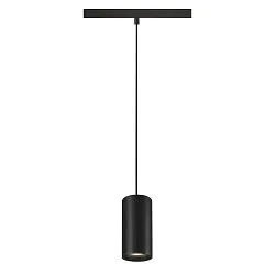 pendant luminaire NUMINOS® S 48V DALI 2 20° for VDU workstation, DALI controllable IP20, black matt dimmable