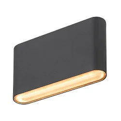 Luminaire mural d'extérieur OVAL 14 WL IP65, noir 