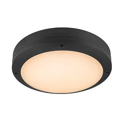Applique et plafonnier OUTDOOR BULKHEAD V 360 HF avec capteur, CCT Switch, résistant aux chocs, commutable IP65, noir, laqué 