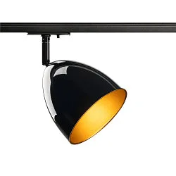 1-Projecteur monophasé PARA CONE 14 pivotant, rotatif GU10 IP20, noir, laqué gradable