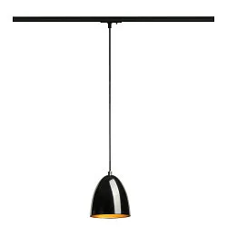 1- Luminaire à suspension monophasé PARA CONE 14 GU10 IP20, noir gradable