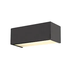 Luminaire mural CHROMBO - PHASE carré IP20, noir gradable