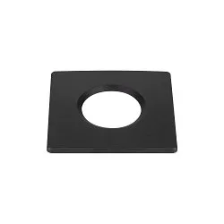 Capot UNIVERSAL DOWNLIGHT IP65 angulaire, rigide, fermé, étanche à l'air, noir