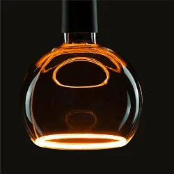Lampe LED FLOATING GLOBE 150 - SMOKEY BLACK- PHASE G150 terne E27 6W 260lm 1900K 330° gradable