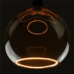 Lampe LED FLOATING GLOBE 300 - SMOKEY BLACK- PHASE terne E27 8W 350lm 1900K 330° gradable