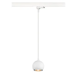 Luminaire suspendu triphasé LIGHT EYE® 90 Bas, en forme de boule GU10 IP20, blanc mat gradable