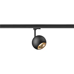 Projecteur triphasé LIGHT EYE® 150 pivotant, rotatif, en forme de boule GU10 IP20, noir mat gradable