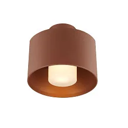Plafonnier extérieur PHOTONI CYL cylindrique, avec espaceur E27 IP65, rouille gradable
