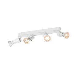 Applique et plafonnier PURI 2.0 BASIC LONG 4 flammes, langue GU10 IP20, blanche gradable