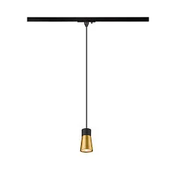 1- Luminaire à suspension monophasé PURI 2.0 - CONE conique GU10 IP20, noir gradable