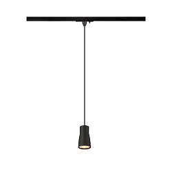 1-phase pendant luminaire PURI 2.0 - DOME half round GU10 IP20, black dimmable