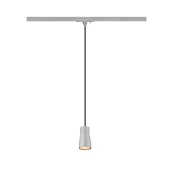 1-phase pendant luminaire PURI 2.0 - DOME half round GU10 IP20, grey dimmable