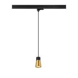 Luminaire suspendu triphasé PURI 2.0 - CONE conique GU10 IP20, noir gradable