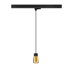 Luminaire suspendu triphasé PURI 2.0 - DOME semi-circulaire GU10 IP20, noir gradable