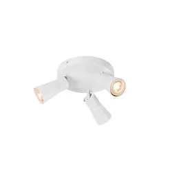 Applique et plafonnier PURI 2.0 - CONE 3 flammes, rond GU10 IP20, blanche gradable