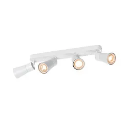 Applique et plafonnier PURI 2.0 - CONE 4 flammes, langue GU10 IP20, blanche gradable