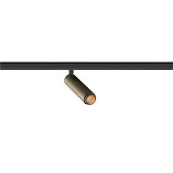 Projecteur sur rail GRIP! S 48V DALI pivotant, pour VDU, contrôlable par DALI IP20, bronze, mat gradable