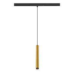 Luminaire à suspension GRIP! S 48V DALI pour VDU, contrôlable par DALI IP20, or mat gradable