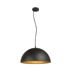 Luminaire à suspension FORCHINI M 50 Bas, semi-circulaire E27 IP20, noir mat gradable