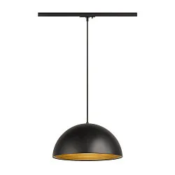 1-phase pendant luminaire FORCHINI M 40 TRACK E27 IP20, black dimmable