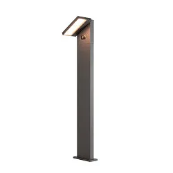 Borne d'éclairage solaire ABRIDOR POLE 100 HYBRID rotatif, avec capteur, CCT Switch IP65, anthrazit, mat 