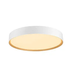 wall and ceiling luminaire DECONA PHASE round, CCT Switch IP44, gold, white dimmable
